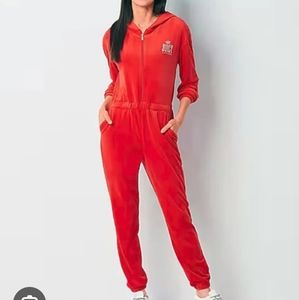 NWT-Juicy Couture Velour one piece jumpsuit/lounge wear